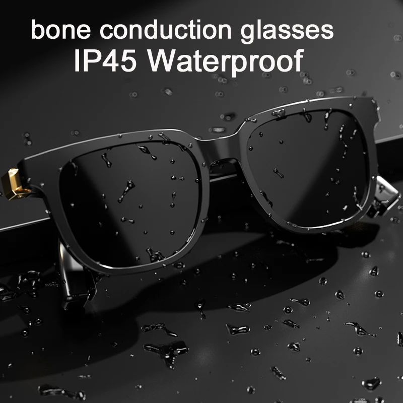 

AWIND Bone conduction bluetooth glasses polarized sunglasses one key can be customized photochromic anti-blue light prescription