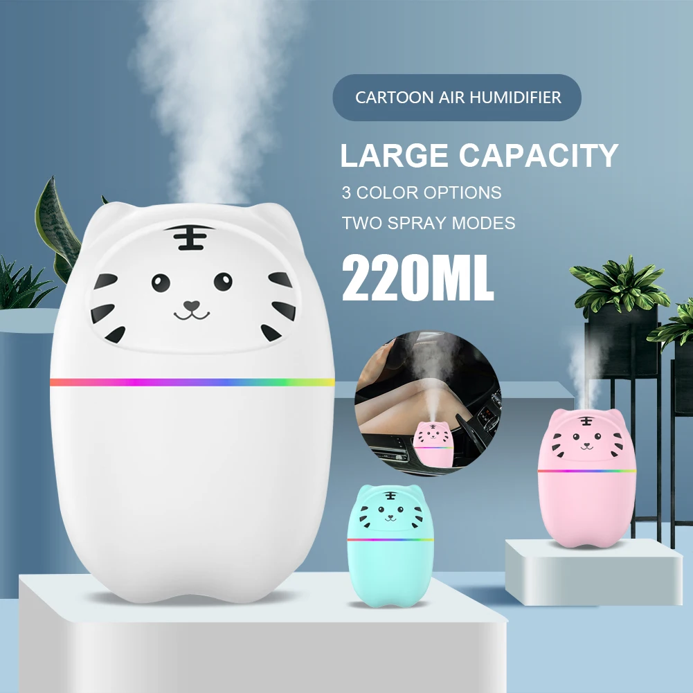 Mini Car Air Humidifier 220ML USB Powered Aroma Diffuser Desktop Humidifier Mister Low Noise With LED Light For Car Home Office
Mini Car Air Humidifier 220ML USB Powered Aroma Diffuser Desktop Humidifier Mister Low Noise With LED Light For Car Home Office