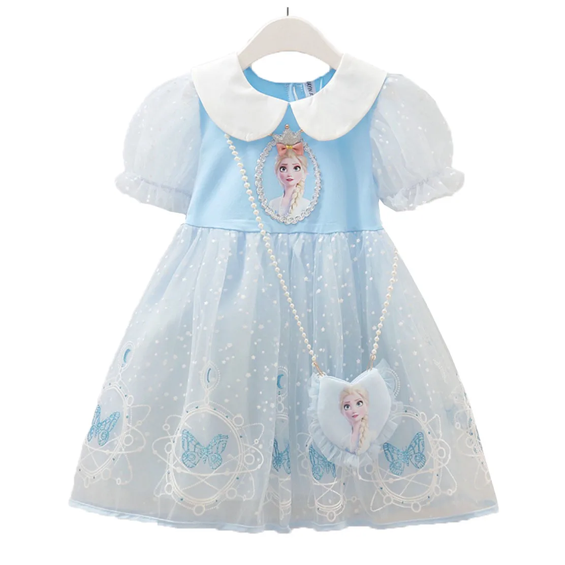 Disney Sweet Girls Elsa Princess Dress Bag 2022 New Summer Kids Lolita Mesh Baby Short-Sleeved Dress Girl Cute Toddler Clothing
Disney Sweet Girls Elsa Princess Dress Bag 2022 New Summer Kids Lolita Mesh Baby Short-Sleeved Dress Girl Cute Toddler Clothing