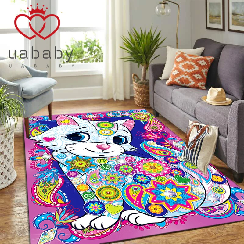 Cartoon Digital Printing Living Room Carpet Large Area Cushion Bedroom Bedside Floor Mat Cute Noble Cat Children
Cartoon Digital Printing Living Room Carpet Large Area Cushion Bedroom Bedside Floor Mat Cute Noble Cat Children