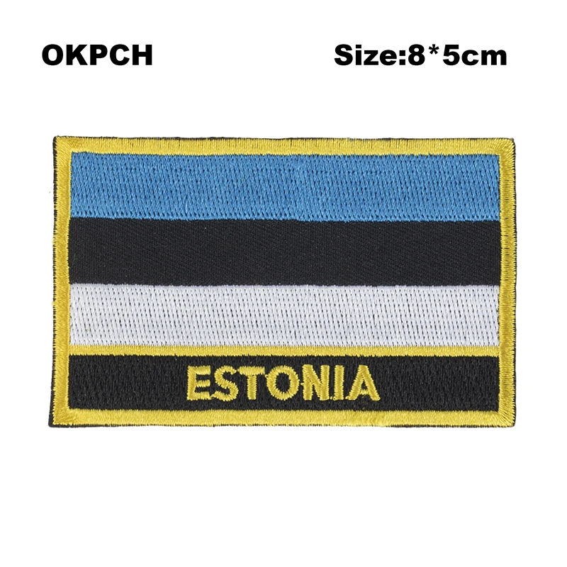 Estonia Square Shape Iron-on Flag Patch Embroidered Saw on Badges Patches for Clothing PT0013-R
Estonia Square Shape Iron-on Flag Patch Embroidered Saw on Badges Patches for Clothing PT0013-R
