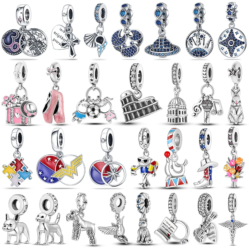 Color Pendant Beads DIY Jewelry Fit Pandora Charms 925 Original Bracelet 2022 Silver Color Pendant Charm Bead For Jewlery Making
Color Pendant Beads DIY Jewelry Fit Pandora Charms 925 Original Bracelet 2022 Silver Color Pendant Charm Bead For Jewlery Making