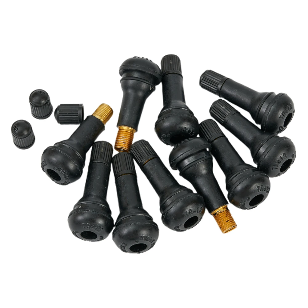 Cap Valve Stems TR413 Tyre Accessory Black SET Tubeless 10Pcs Rubber Exterior Replacement Durable High Quality
Cap Valve Stems TR413 Tyre Accessory Black SET Tubeless 10Pcs Rubber Exterior Replacement Durable High Quality