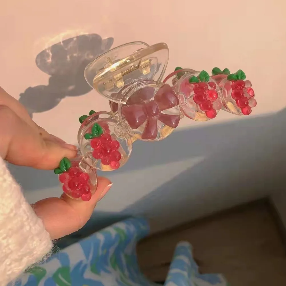Elegant Transparent Big Hair Claw Geometric Grape Hairpins Jelly Color Acrylic Hair Clip Ponytail Clip Fashion Hair Accessories
Elegant Transparent Big Hair Claw Geometric Grape Hairpins Jelly Color Acrylic Hair Clip Ponytail Clip Fashion Hair Accessories