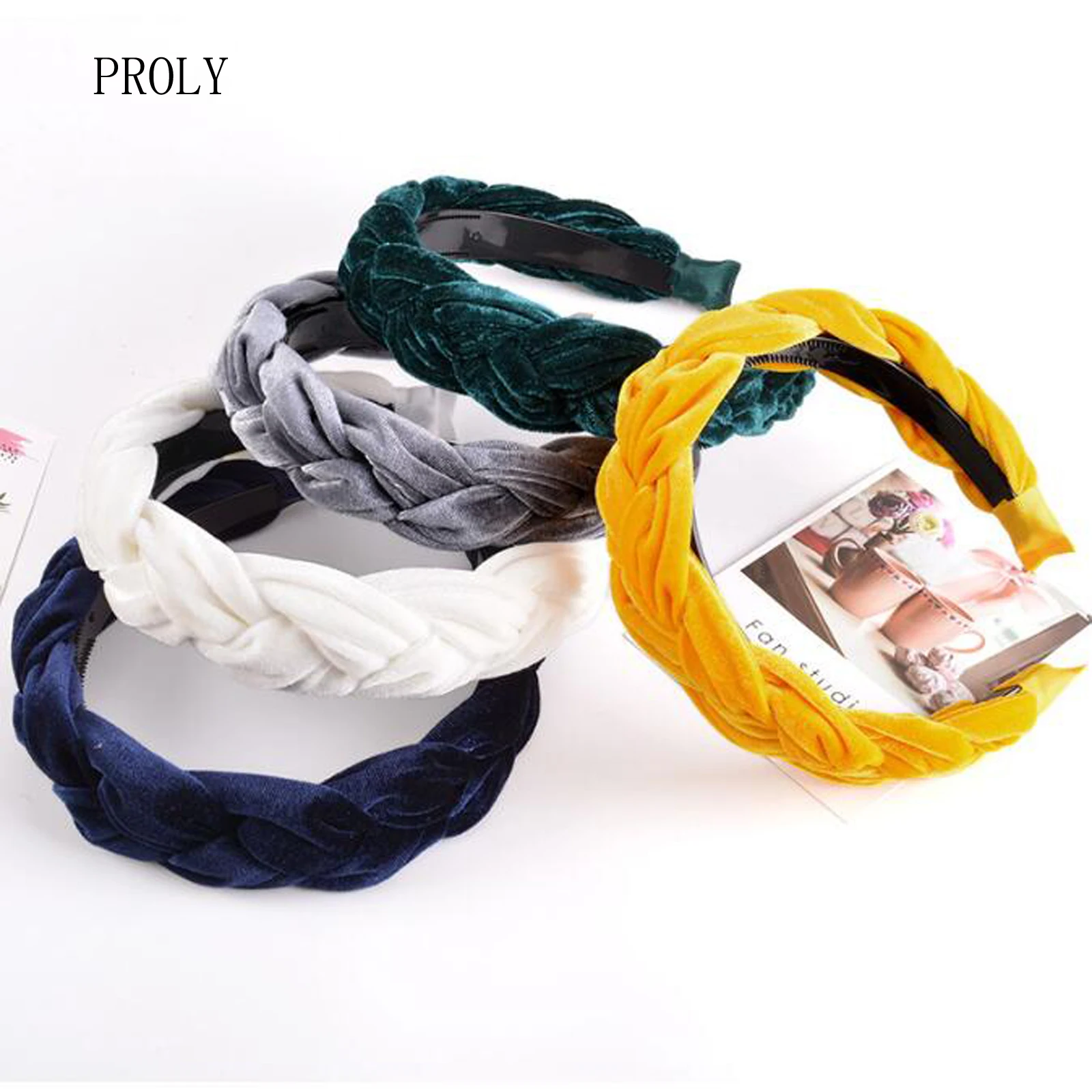 PROLY New Fashion Hairband Handmade Braided Headband Solid Color Casual Turban None-Slip Teeth Headwear Hair Accessories
PROLY New Fashion Hairband Handmade Braided Headband Solid Color Casual Turban None-Slip Teeth Headwear Hair Accessories
