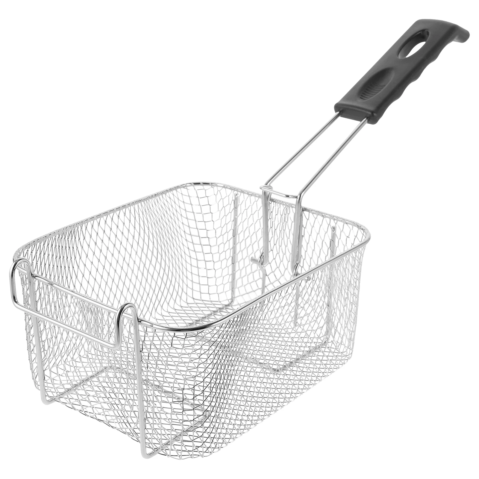 Deep Fry Basket Stainless Steel Square French Fry Basket Holder with Long Handle Wire Frying Strainer for Chips Onion Rings
Deep Fry Basket Stainless Steel Square French Fry Basket Holder with Long Handle Wire Frying Strainer for Chips Onion Rings