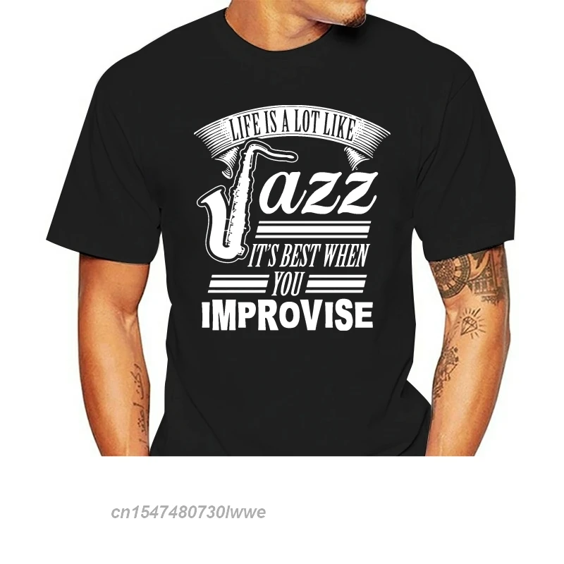 Jazz Music Saxophone Sax Rythm Trumpet T-Shirt Great Spring Autumn Personality Tshirt For Men Top Quality Famous
Jazz Music Saxophone Sax Rythm Trumpet T-Shirt Great Spring Autumn Personality Tshirt For Men Top Quality Famous