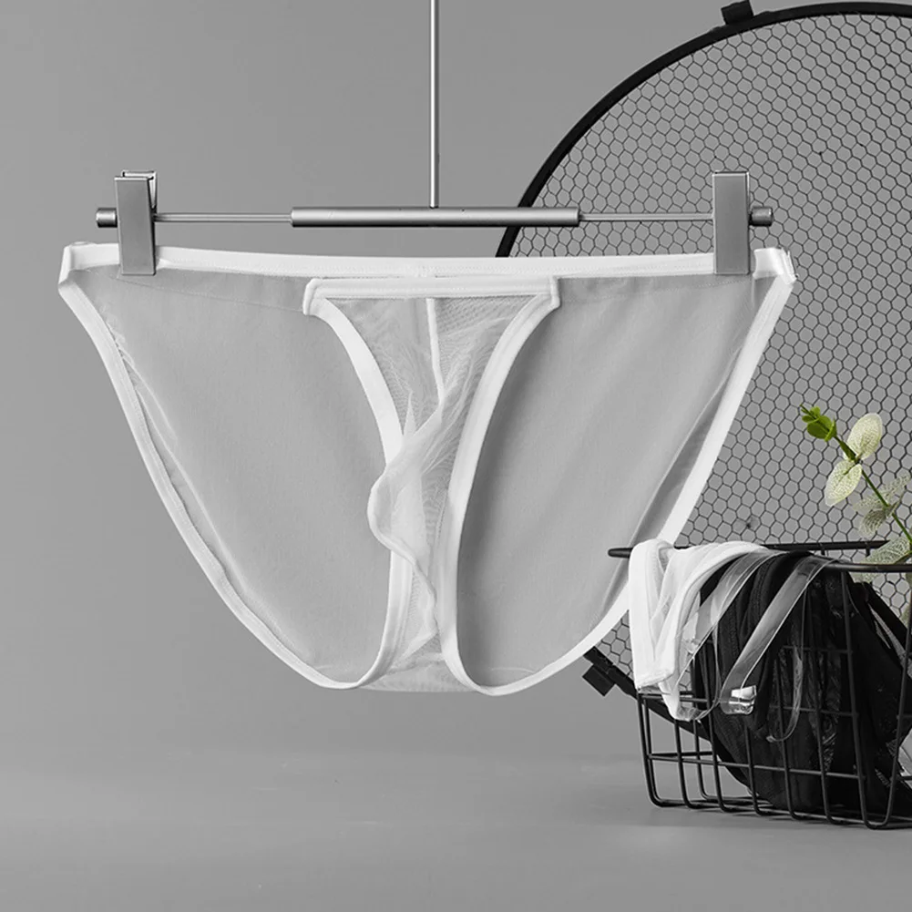 Sexy Men Mesh Ultra Thin Panties Bulge Pouch Low Waist Sports See Through Briefs Sensual Underwear Transparent Erotic Lingerie
Sexy Men Mesh Ultra Thin Panties Bulge Pouch Low Waist Sports See Through Briefs Sensual Underwear Transparent Erotic Lingerie