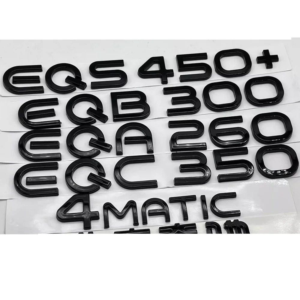 Gloss Black Emblems Nameplate for Mercedes Benz X243 Electric Motor EQB250 EQB260 EQB300 EQB350 EQB400 EQB250+ EQB350+ 4MATIC
Gloss Black Emblems Nameplate for Mercedes Benz X243 Electric Motor EQB250 EQB260 EQB300 EQB350 EQB400 EQB250+ EQB350+ 4MATIC