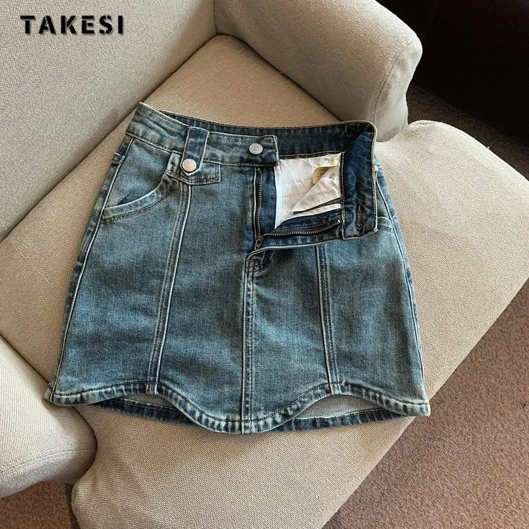 Korean Y2K Style Harajuku High Waist Streetwear Jeans Skirts 2023 Summer Women Sexy Slim Fit Hot Girls Blue Denim Pleated Skirt
Korean Y2K Style Harajuku High Waist Streetwear Jeans Skirts 2023 Summer Women Sexy Slim Fit Hot Girls Blue Denim Pleated Skirt