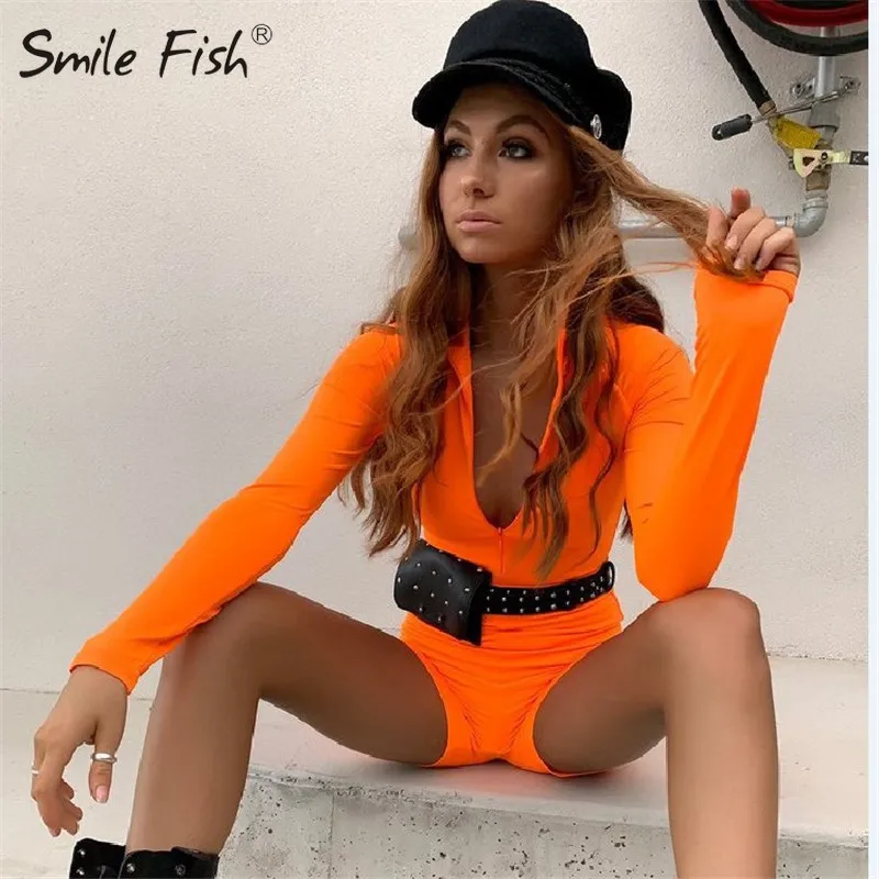 Autumn Sexy Neon Orange Green Rompers Knitted Playsuits Zipper Women Bodycon Winter Double Wear Skinny Jumpsuit Overalls GV108
Autumn Sexy Neon Orange Green Rompers Knitted Playsuits Zipper Women Bodycon Winter Double Wear Skinny Jumpsuit Overalls GV108