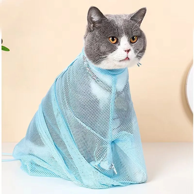 Сетчатая Сумка для ухода за кошками, чехол для мытья кошек, без царапин, защита от укусов, принадлежности для стрижки ногтей
Сетчатая Сумка для ухода за кошками, чехол для мытья кошек, без царапин, защита от укусов, принадлежности для стрижки ногтей