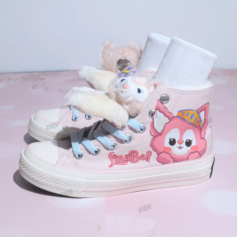 2022 Linabell высокие кеды розовые творческие граффити мультфильм 35-40 размер кавайная аниме плюшевая парная Студенческая спортивная обувь
2022 Linabell высокие кеды розовые творческие граффити мультфильм 35-40 размер кавайная аниме плюшевая парная Студенческая спортивная обувь