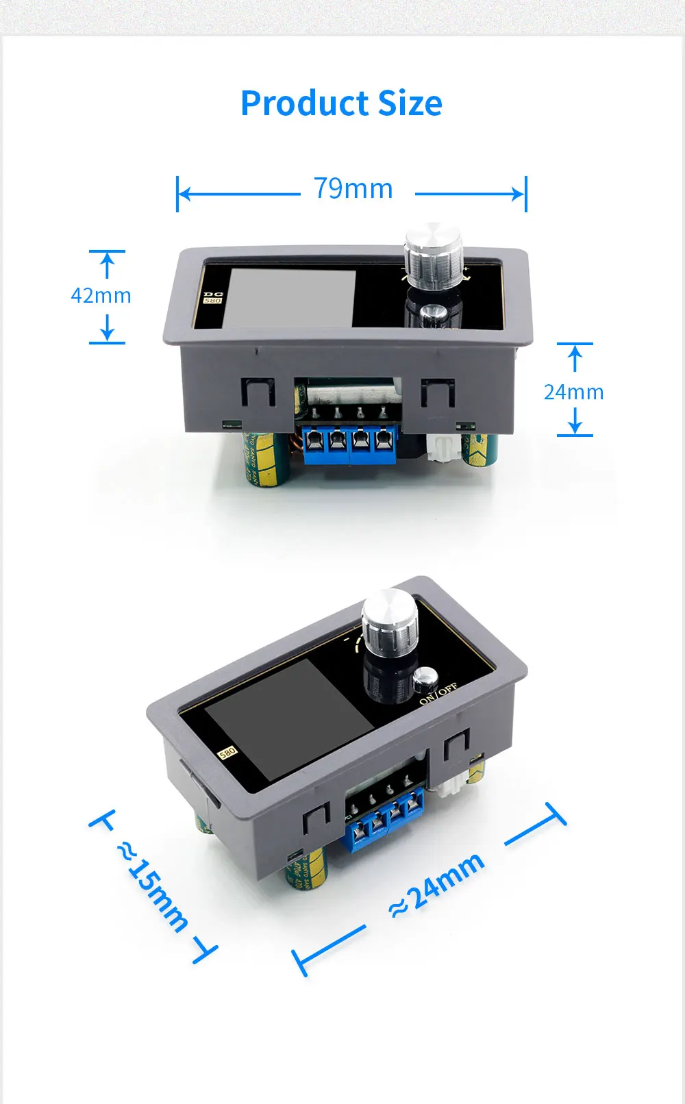 FNIRSI DC-580 DC понижающий преобразователь постоянного тока 1,8-32V 5A CC CV, регулируемый лабораторный источник питания, переменный
FNIRSI DC-580 DC понижающий преобразователь постоянного тока 1,8-32V 5A CC CV, регулируемый лабораторный источник питания, переменный