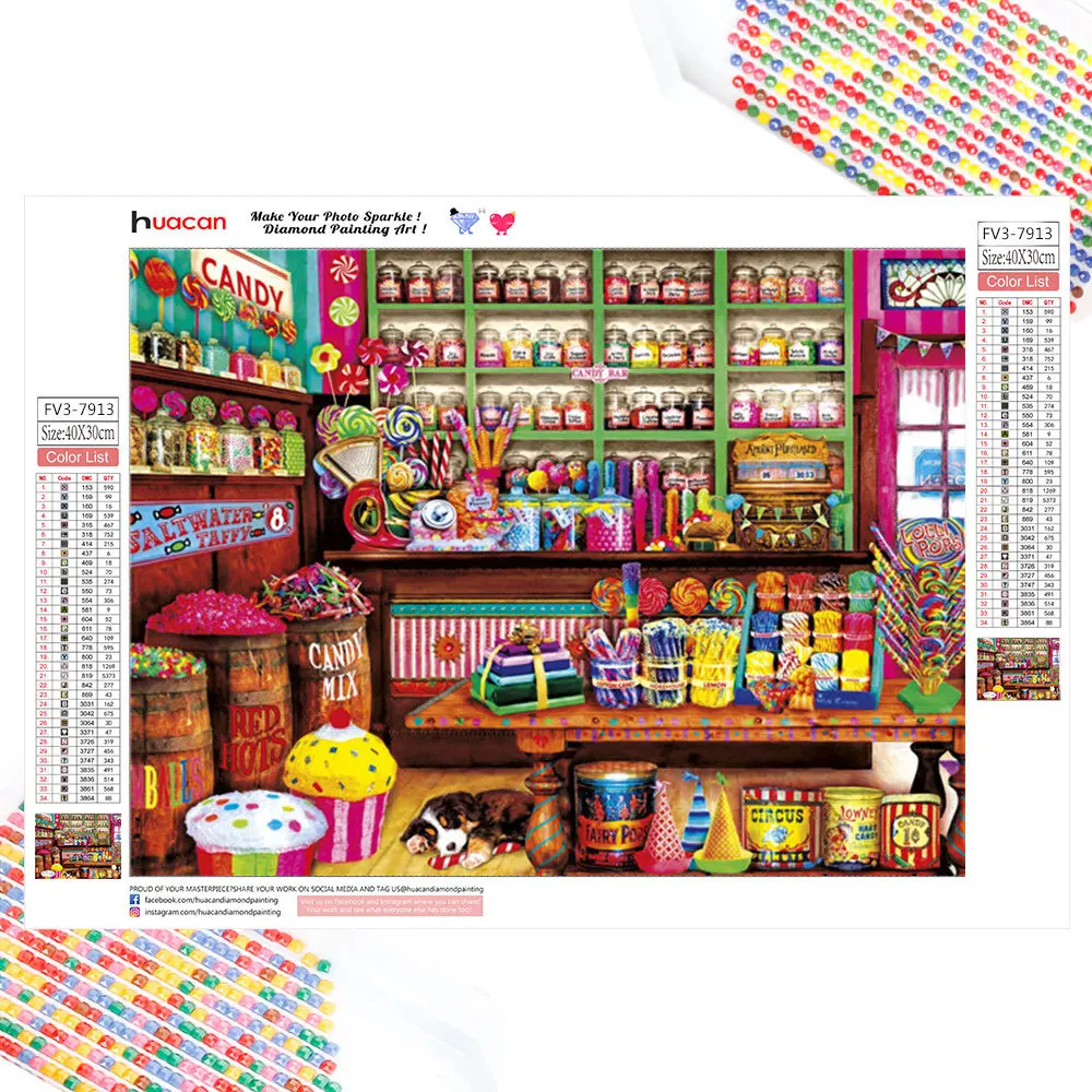 HUACAN DIY Diamond Painting Shop Landscape Rhinestones Pictures Diamond Embroidery Flower Mosaic Decor For Home
HUACAN DIY Diamond Painting Shop Landscape Rhinestones Pictures Diamond Embroidery Flower Mosaic Decor For Home