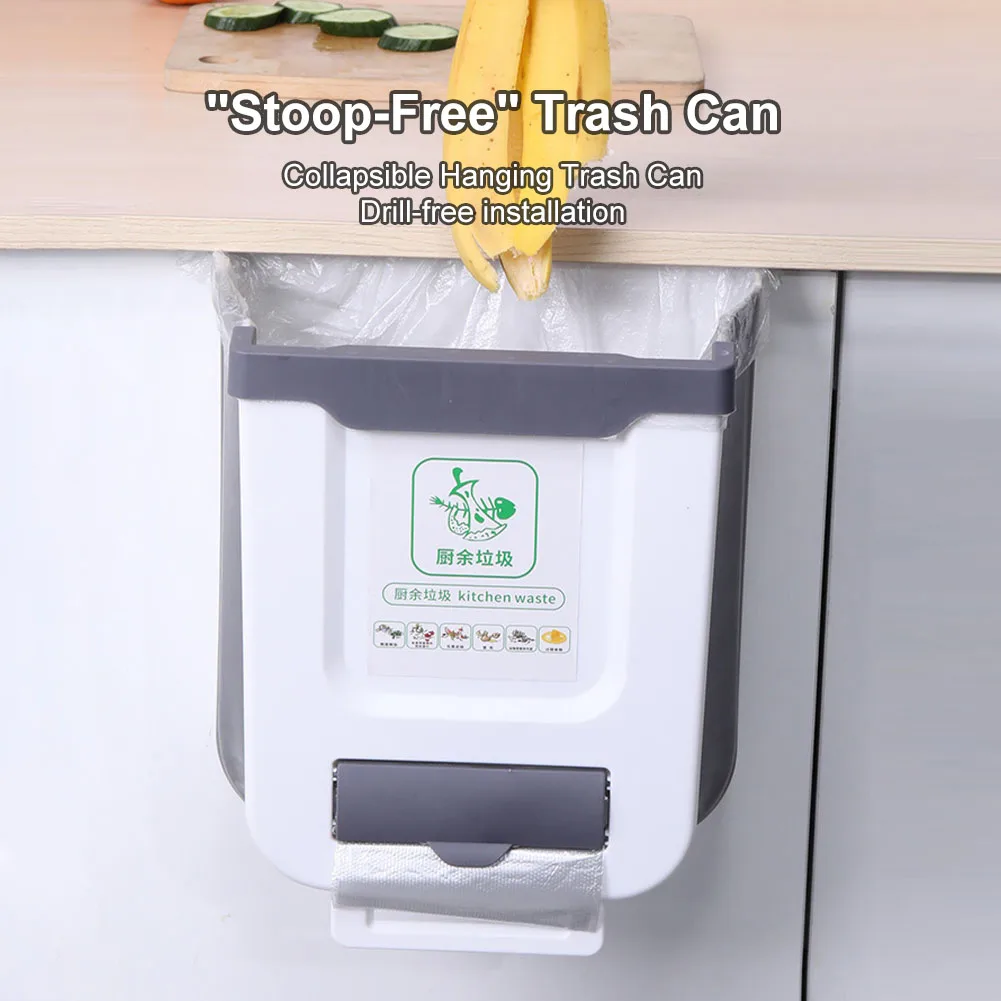 New 10L Foldable Trash Can For Kitchen Hanging Trash Bin Cabinet Door Wall Mounted Garbage Bucket Recyclable Waste Bin Kitchen
New 10L Foldable Trash Can For Kitchen Hanging Trash Bin Cabinet Door Wall Mounted Garbage Bucket Recyclable Waste Bin Kitchen