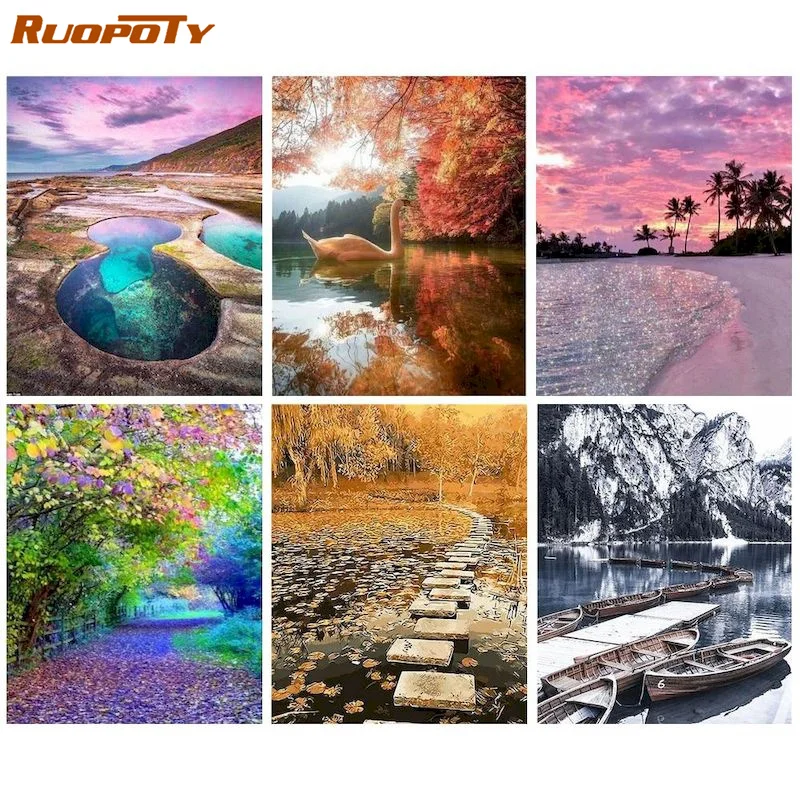 RUOPOTY 40x50cm Painting by numbers Seascape Handpainted Canvas painting Scenery DIY Paint by numbers Wall art Home decor
RUOPOTY 40x50cm Painting by numbers Seascape Handpainted Canvas painting Scenery DIY Paint by numbers Wall art Home decor