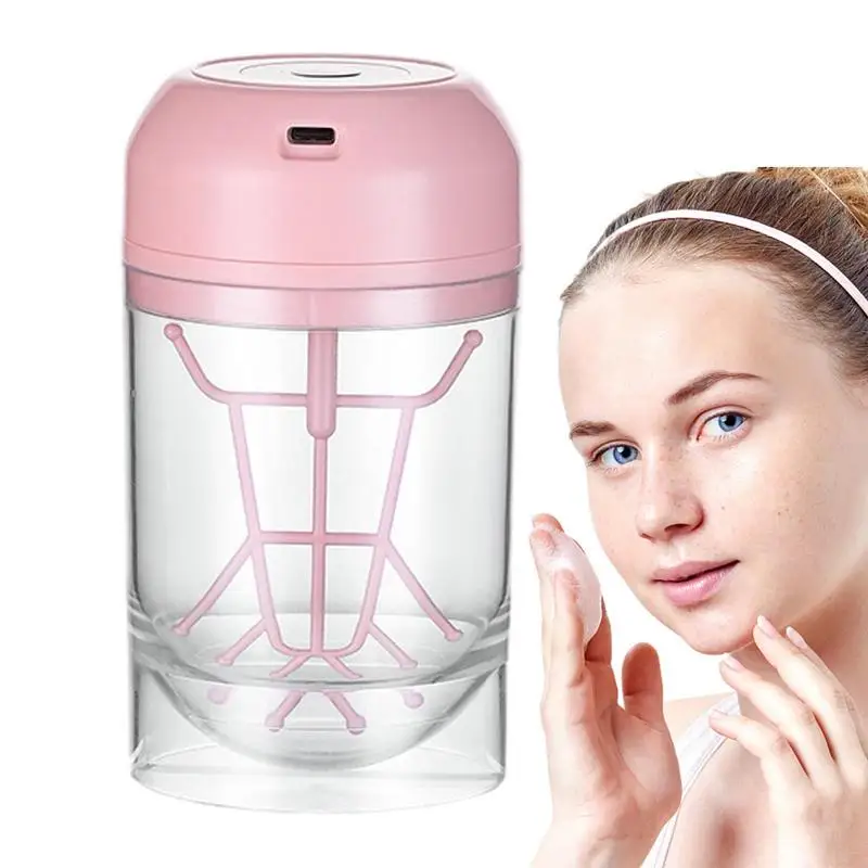 

Whip Maker Electric Bubble Foamer Device Whip Bubble Maker Facial Cleansing Tool Facial Cleanser Foam Maker Cup For Women And