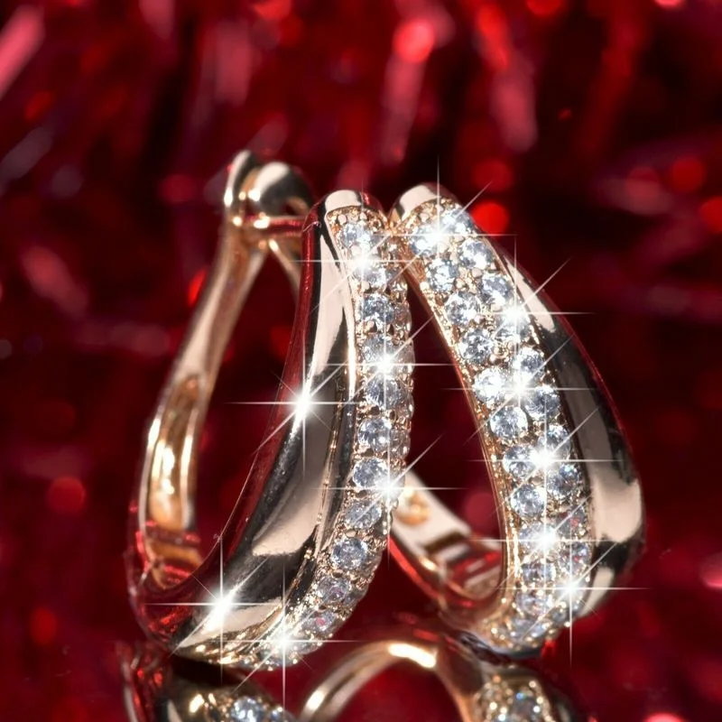 Luxury Fashion Cubic Zirconia Hoop Earrings for Women Bridal Wedding Earrings Anniversary Valentine's Day Gift Birthday Jewelry
Luxury Fashion Cubic Zirconia Hoop Earrings for Women Bridal Wedding Earrings Anniversary Valentine's Day Gift Birthday Jewelry