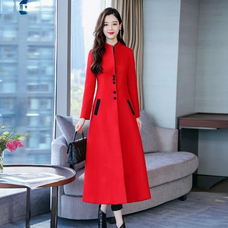 Autumn Women Wool Solid Coat Female Long Sleeve Single Breasted Fashion Blends Ladies Long Causal Loose Jacket Outerwear G333
Autumn Women Wool Solid Coat Female Long Sleeve Single Breasted Fashion Blends Ladies Long Causal Loose Jacket Outerwear G333