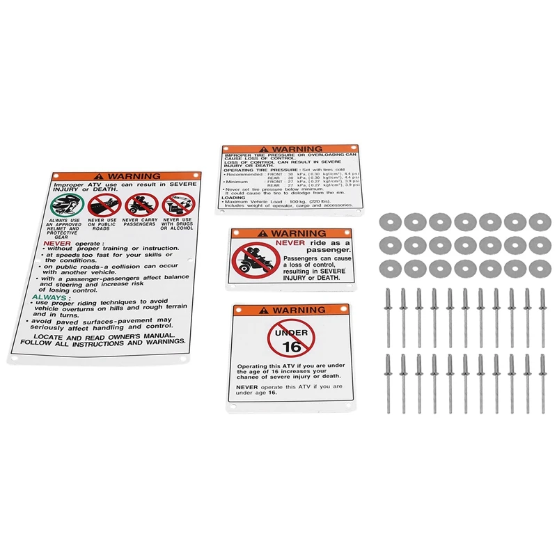2X For Yamaha Warning Decals Stickers Labels Aluminum Backed Raptor Blaster Banshee
2X For Yamaha Warning Decals Stickers Labels Aluminum Backed Raptor Blaster Banshee