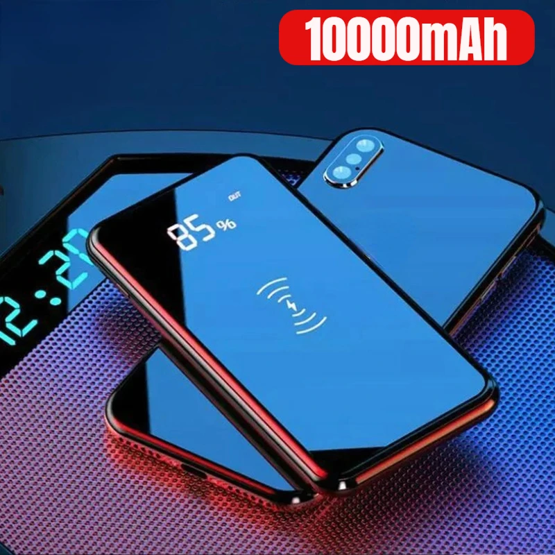 Wireless Charger For iPhone Samsung External Battery Bank Qi Wireless 10000mah Power Bank Built-in Charger Powerbank Portable
Wireless Charger For iPhone Samsung External Battery Bank Qi Wireless 10000mah Power Bank Built-in Charger Powerbank Portable
