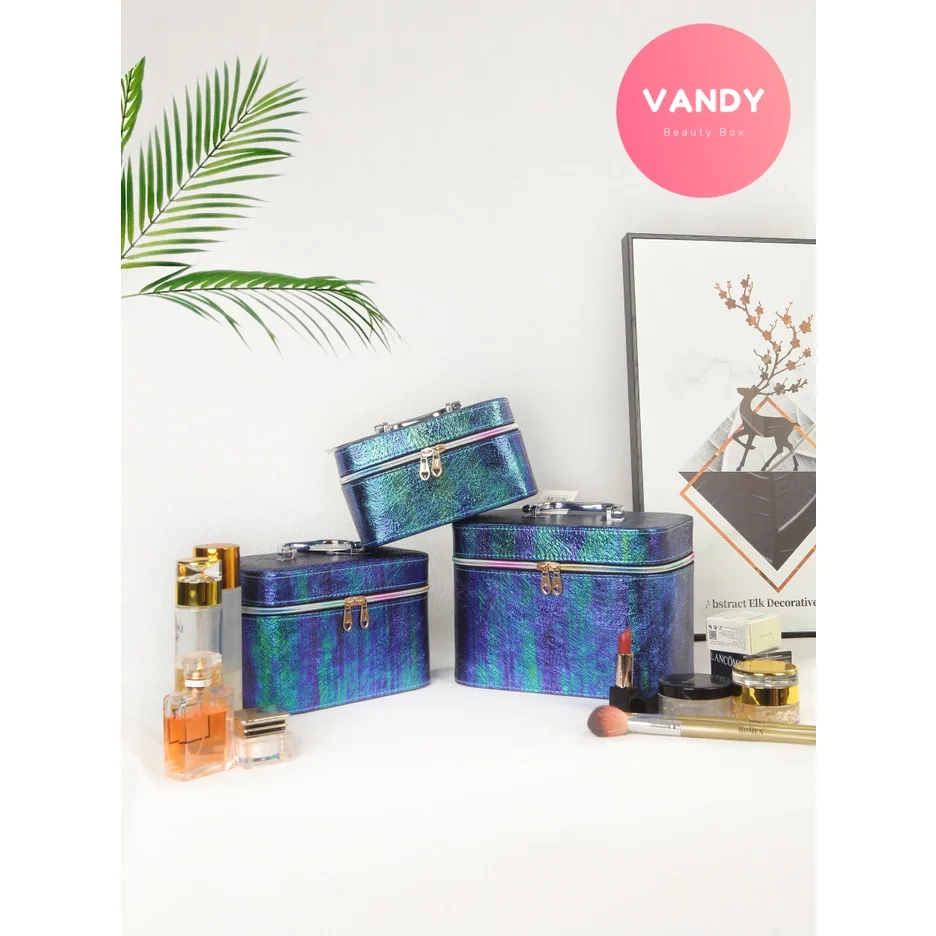 Vandy 2022 Blue-Green Color-Changing Ladies Cosmetic Case Bag for Women Girls Makeup Organizer Essential for Home Travel Large
Vandy 2022 Blue-Green Color-Changing Ladies Cosmetic Case Bag for Women Girls Makeup Organizer Essential for Home Travel Large
