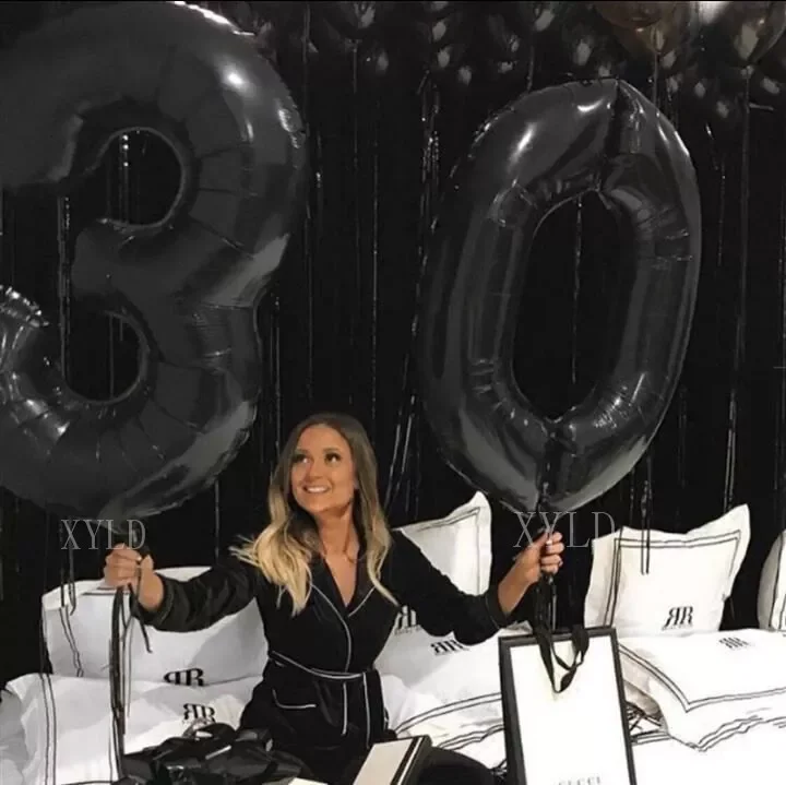 2pcs/lot 40" Large Size Black Gold number balloon Digit air helium balloons 30 40 50 year old happy birthday party decor ballons
2pcs/lot 40" Large Size Black Gold number balloon Digit air helium balloons 30 40 50 year old happy birthday party decor ballons