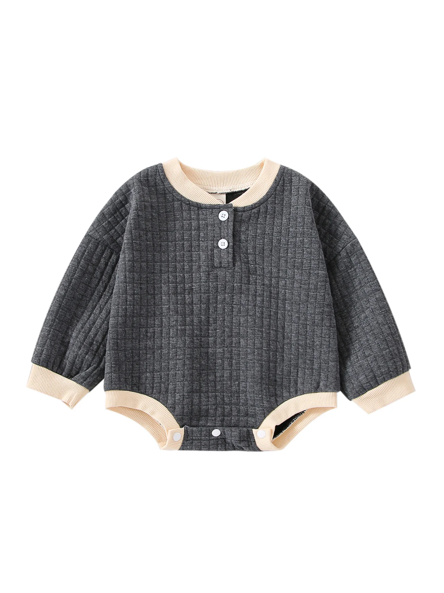 Infant Baby Boy Girl Clothes Long Sleeve Crewneck Grid Button Sweatshirt Romper Casual Pullover Bodysuit Tops
Infant Baby Boy Girl Clothes Long Sleeve Crewneck Grid Button Sweatshirt Romper Casual Pullover Bodysuit Tops