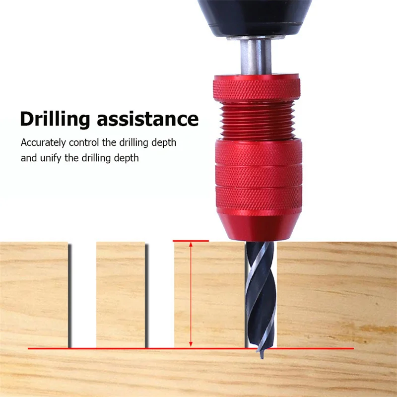 8-12.7mm Drill Stop Limit Rings Drill Bit Adjustable Drill Stop Dowel Shaft Chuck Precise Control Auxiliary Locator Depth Drill
8-12.7mm Drill Stop Limit Rings Drill Bit Adjustable Drill Stop Dowel Shaft Chuck Precise Control Auxiliary Locator Depth Drill