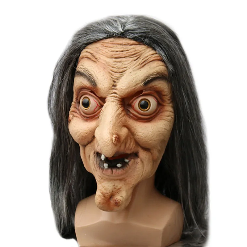 Halloween Scary Old Witch Mask Latex with Hair Fancy Dress Grimace Party Costume Cosplay Masks Props Adult One size
Halloween Scary Old Witch Mask Latex with Hair Fancy Dress Grimace Party Costume Cosplay Masks Props Adult One size