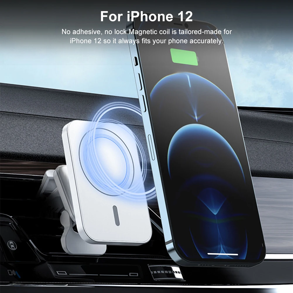 Магнитное беспроводное автомобильное зарядное устройство для iPhone 13/13 Pro/13 Pro Max/13 Mini/iPhone12/12 Pro/12 Pro Max/12 Mini держатель для телефона с вентиляционн...
Магнитное беспроводное автомобильное зарядное устройство для iPhone 13/13 Pro/13 Pro Max/13 Mini/iPhone12/12 Pro/12 Pro Max/12 Mini держатель для телефона с вентиляционн...