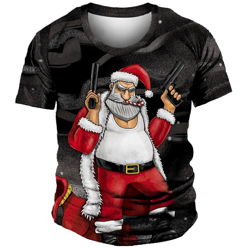 Funny Santa Claus Men's T-shirt Tops 3D Print Christmas Men's Clothing Oversized Hip Hop Tees Unisex Casual Short Sleeve Shirt
Funny Santa Claus Men's T-shirt Tops 3D Print Christmas Men's Clothing Oversized Hip Hop Tees Unisex Casual Short Sleeve Shirt