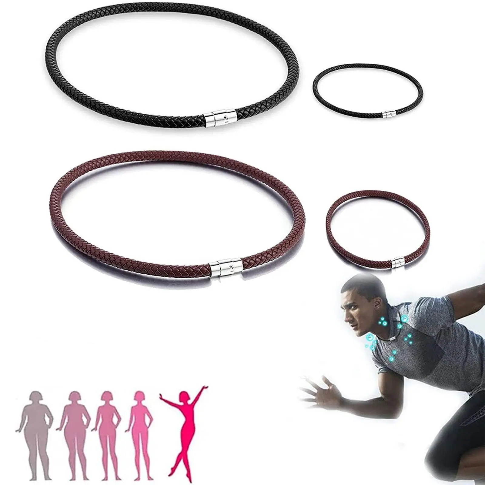 POWERIC TitaniumION Braided Leather Cord Rope For Neck & Shoulder Tension 2023 Gift
POWERIC TitaniumION Braided Leather Cord Rope For Neck & Shoulder Tension 2023 Gift