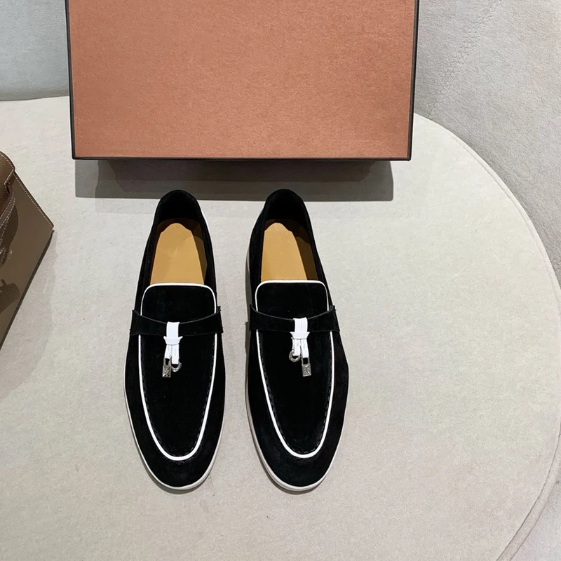 Designer Luxury Kid Suede Leather Loafers Shoes for Women 2022 Casual Shoes,LP Brand Logo Mocasines Comfortable Walking Shoes
Designer Luxury Kid Suede Leather Loafers Shoes for Women 2022 Casual Shoes,LP Brand Logo Mocasines Comfortable Walking Shoes