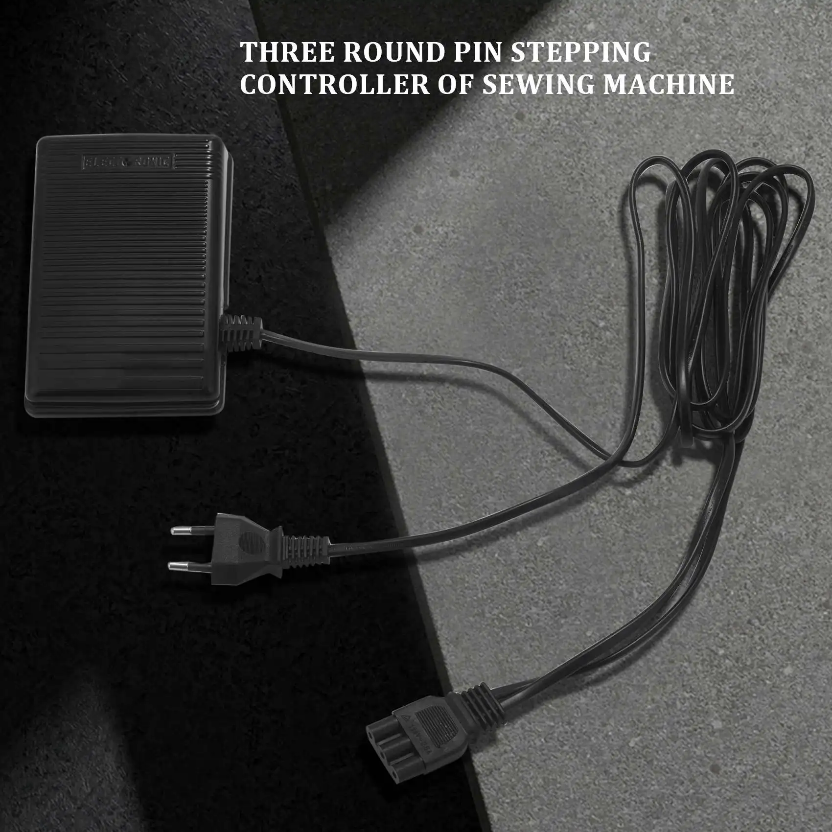 Home Sewing Machine Foot Control Pedal With Power Cord Pedal Control Eu Plug 200-240V Black
Home Sewing Machine Foot Control Pedal With Power Cord Pedal Control Eu Plug 200-240V Black