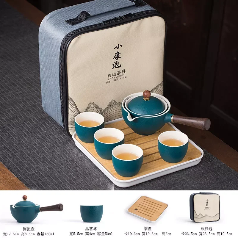 Фарфоровый китайский чайный набор Gongfu, портативный чайный набор с вращением на 360 градусов, чайница и инфузор, портативный Подарочный пакет ...
Фарфоровый китайский чайный набор Gongfu, портативный чайный набор с вращением на 360 градусов, чайница и инфузор, портативный Подарочный пакет ...