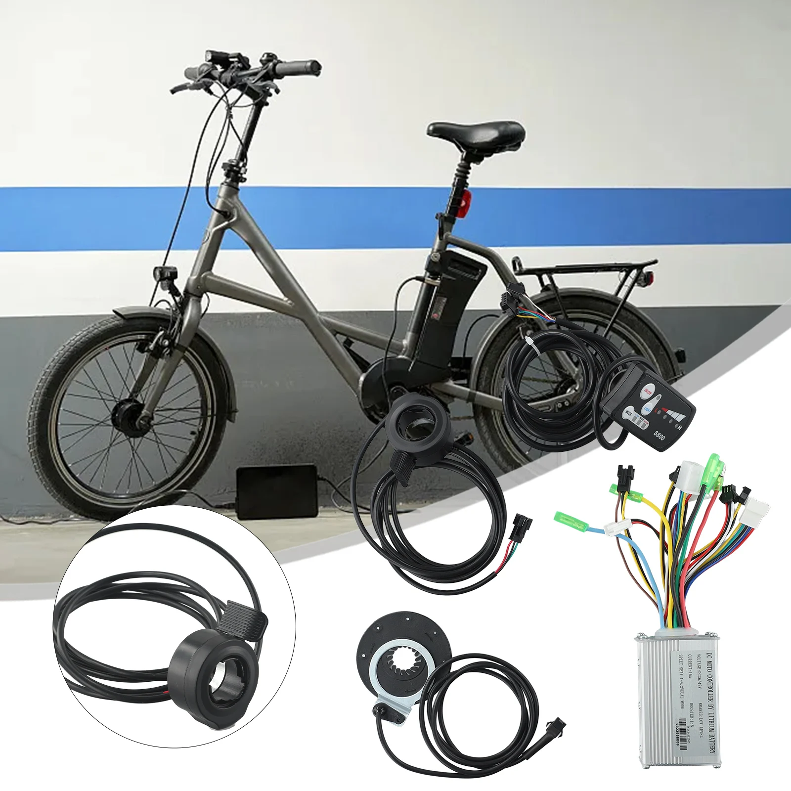 Motor Controller Panel Kits Panel Scooter S800 LED Display Speed Motor Controller Wire Length:125cm New Practical
Motor Controller Panel Kits Panel Scooter S800 LED Display Speed Motor Controller Wire Length:125cm New Practical