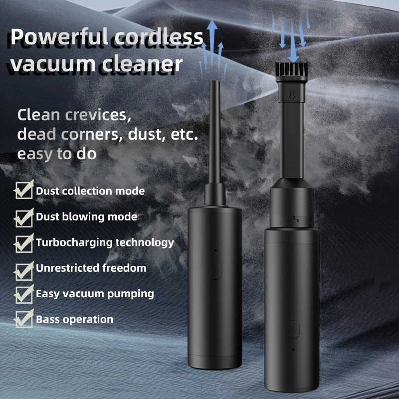 2 IN 1 Car Vacuum Cleaner CF03 Wireless Air Duster USB Rechargeable Handheld Dust Blowing Suction Integrated Mini Vacuum Cleaner
2 IN 1 Car Vacuum Cleaner CF03 Wireless Air Duster USB Rechargeable Handheld Dust Blowing Suction Integrated Mini Vacuum Cleaner