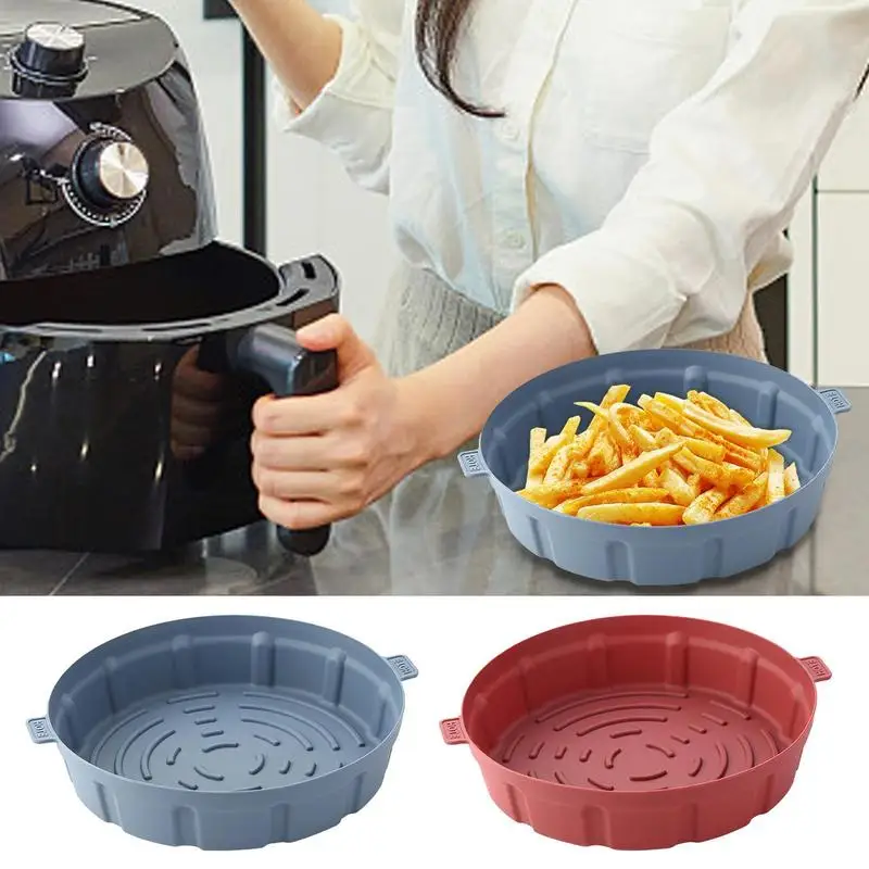 Air Fryers Silicone Basket Pot Tray Pot Tray Reusable Round Baking Liners Container Accessories Pan Baking Supplies For Oven
Air Fryers Silicone Basket Pot Tray Pot Tray Reusable Round Baking Liners Container Accessories Pan Baking Supplies For Oven
