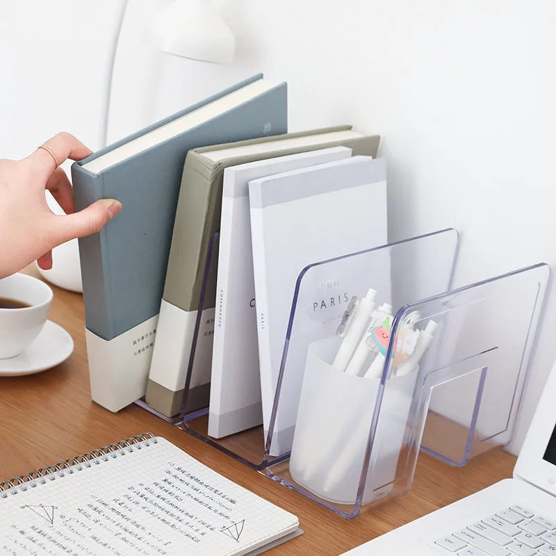 Clear Thick Bookends Acrylic 3/4 Grids Desk Bookshelf Student Desktop Magazine Holder School Library Home Office Accessories
Clear Thick Bookends Acrylic 3/4 Grids Desk Bookshelf Student Desktop Magazine Holder School Library Home Office Accessories