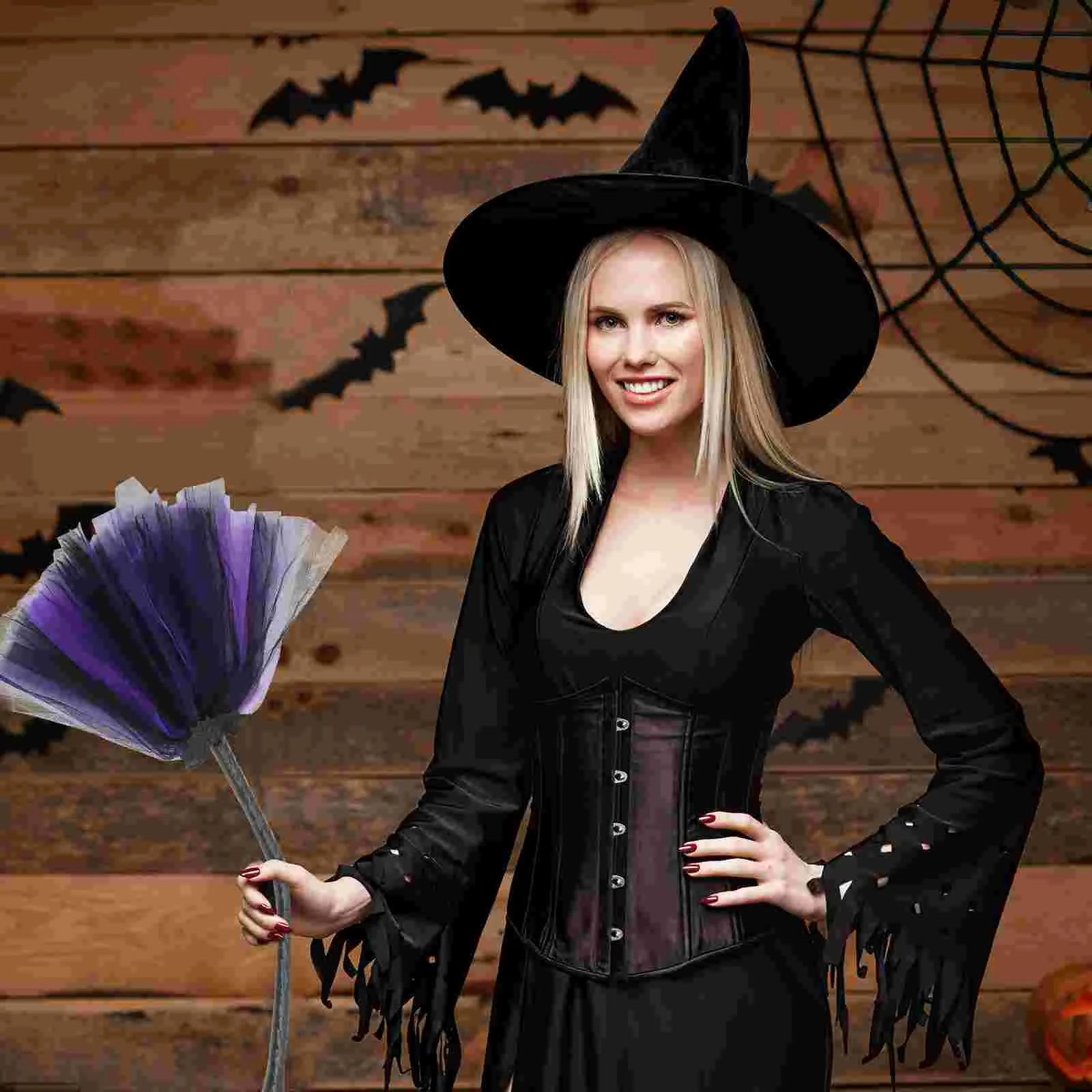 Witch Prop Home Supply Halloween Decorative Costume Cosplay Broom Decoration Toy Ornament
Witch Prop Home Supply Halloween Decorative Costume Cosplay Broom Decoration Toy Ornament