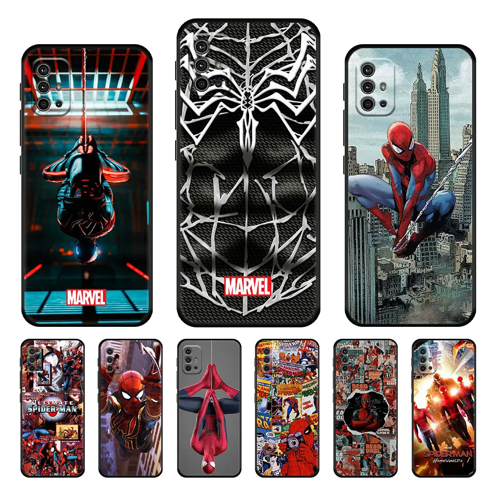

Spiderman Marvel Movie Case Cover for Motorola Moto E6s Hyper G30 G50 G60s G9 G8 One Fusion G Stylus Official Style Fashion