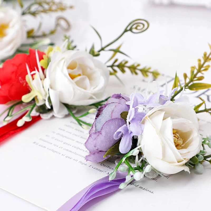 Groom Boutonnieres Wedding Pins Wrist Corsage Brooch Flowers Artificial Roses Bridesmaid Bracelet Wedding Accessories
Groom Boutonnieres Wedding Pins Wrist Corsage Brooch Flowers Artificial Roses Bridesmaid Bracelet Wedding Accessories