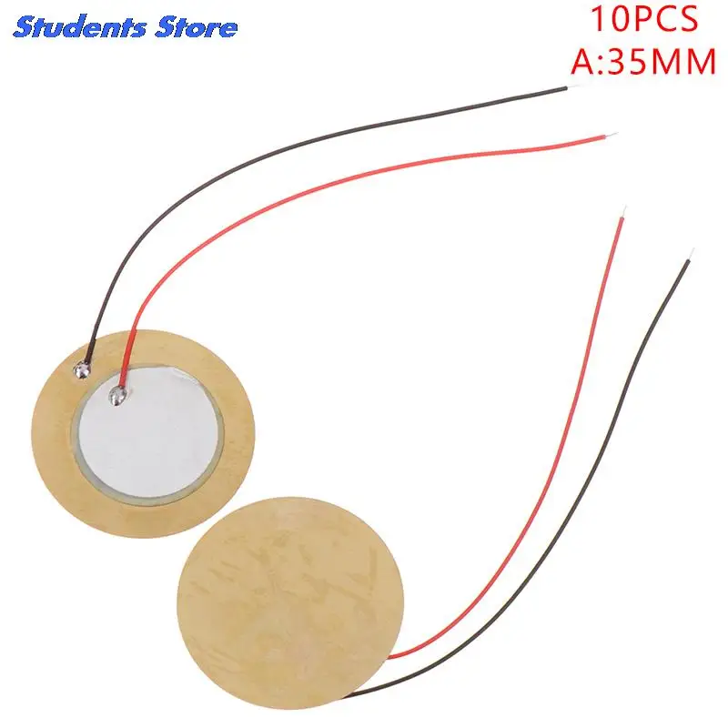 10PCS 27MM/35MM Buzze Piezoelectric Piezo Ceramic Copper Sheet Sounder Sensor Trigger Drum Disc With Copper Wire 
10PCS 27MM/35MM Buzze Piezoelectric Piezo Ceramic Copper Sheet Sounder Sensor Trigger Drum Disc With Copper Wire