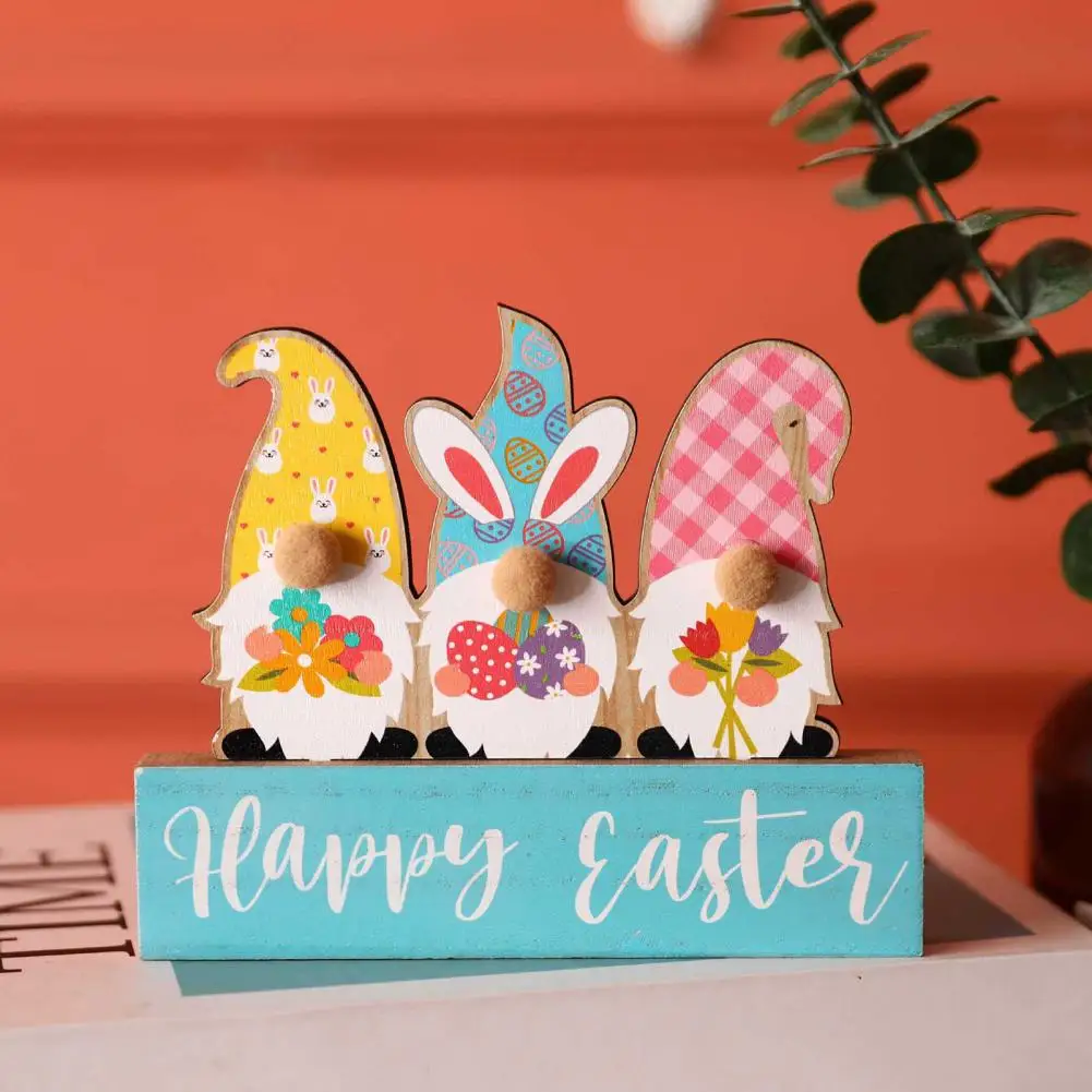 Easter Desk Ornament Useful Festival Supplies Festive for Party Easter Ornament Easter Wooden Ornament
Easter Desk Ornament Useful Festival Supplies Festive for Party Easter Ornament Easter Wooden Ornament