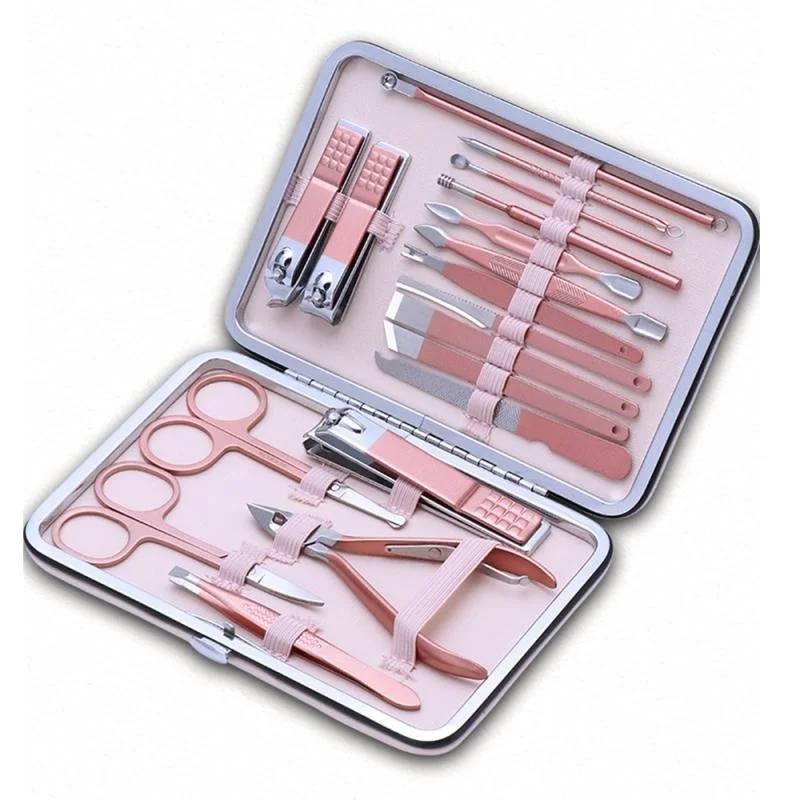 18 pcs set Gold Nail Clipper Set Professional Stainless Steel Beauty Manicure Tool Set Dead Skin Cut Pedicure Kit
18 pcs set Gold Nail Clipper Set Professional Stainless Steel Beauty Manicure Tool Set Dead Skin Cut Pedicure Kit