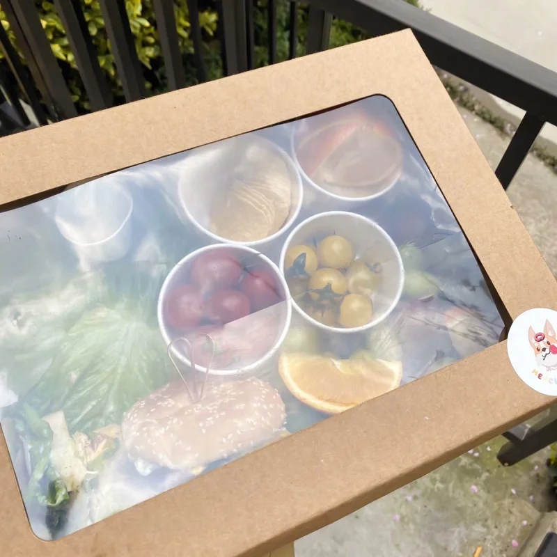 IMEE Custom Size Grazing Box Desserts Bakery Box Large Picnic Takeout Sandwich Food Packing Kraft Gift Box with Clear Window
IMEE Custom Size Grazing Box Desserts Bakery Box Large Picnic Takeout Sandwich Food Packing Kraft Gift Box with Clear Window
