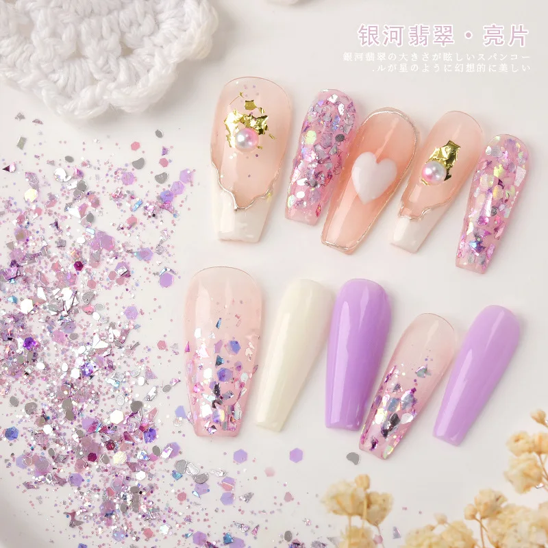 Nail Art Decoration Galaxy Emerald Flash Powder Blue Patch Slim Irregular 3D Nail Art Decorations For Nail Tip Beauty
Nail Art Decoration Galaxy Emerald Flash Powder Blue Patch Slim Irregular 3D Nail Art Decorations For Nail Tip Beauty