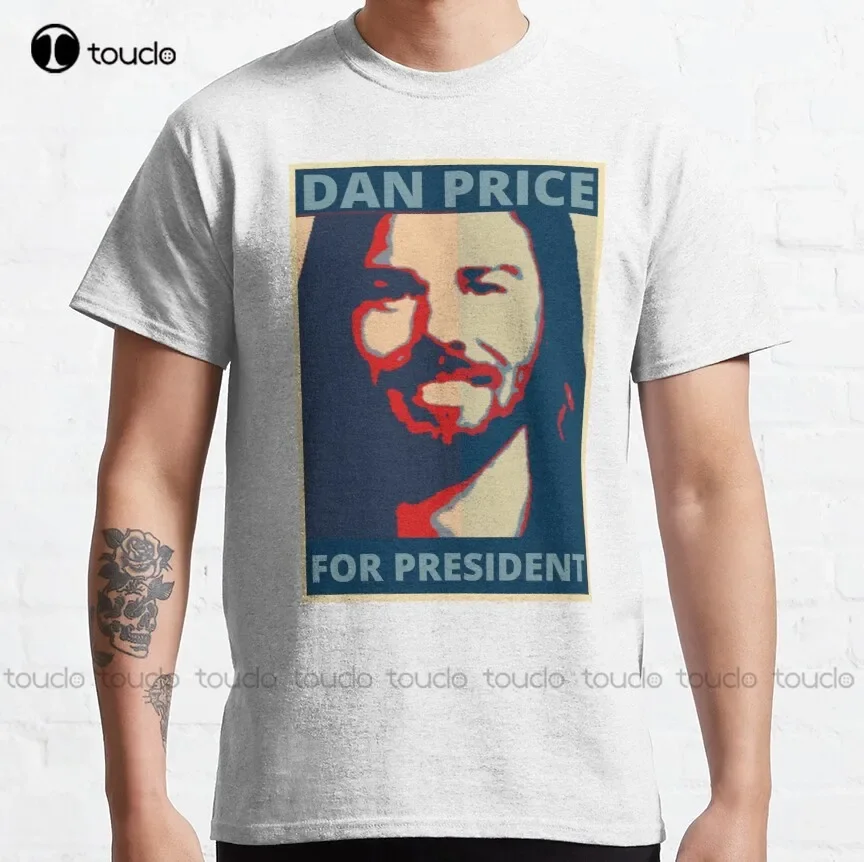 Классическая футболка Dan Price For President женская толстовка уличная простая винтажная